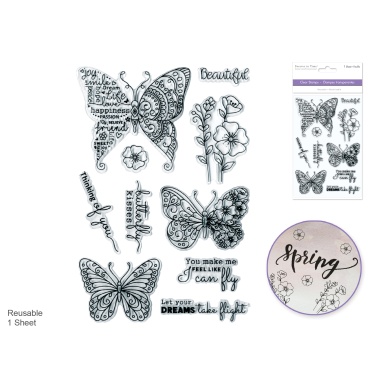 Clear Stamps: 4.3x6.3