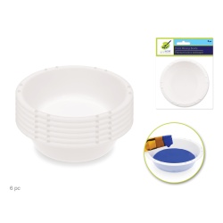 Color Factory: 3 Plastic Paint & Mix Cups 6pc"
