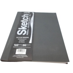 Sketchbook 10.875 x 8.5" 160 Pages Lay Flat Binding"