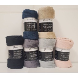Coral Fleece Throws 50x60 inch – Assorted (endcap)