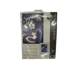 Counted Cross Stitch Kit 10 x 14" Wolves Dimensions"