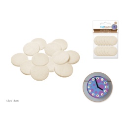 Craftwood: Wood Discs 3.8mm Thick B) 3cm 12pc