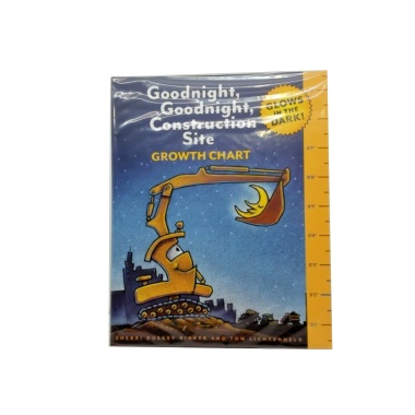 Goodnight, Goodnight, Construction Site w/Growth Chart Glows In The Dark