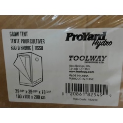 Grow Tent Indoor 39 x 39" x 75" 600 D Fabric Pro Yard Hydro"