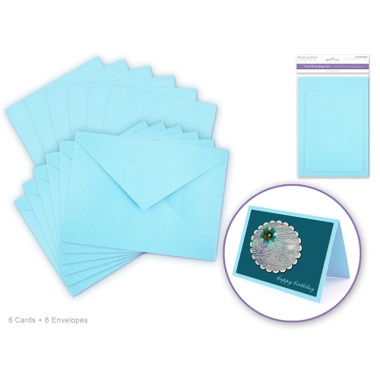 Cardmaking baby blue: 4.5x6