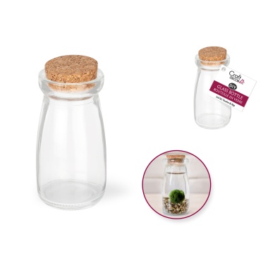 4.7x10.2cm DIY Clear Glass Bottle w/Cork Stopper
