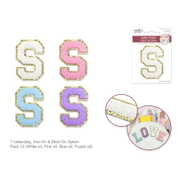 2.5 Iron-On Letter/Sticker Patch 3D Chenille S"