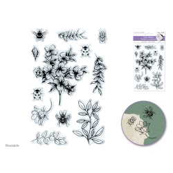 Clear Stamps: 4.3x6.3" Reusable T) Garden Critters"
