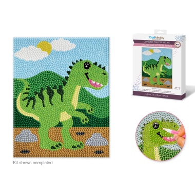 Diamond Painting Kit DIY C) T-Rex