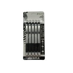 Ballpoint Pen 5pk. Black Ink Z Grip Elite Zebra