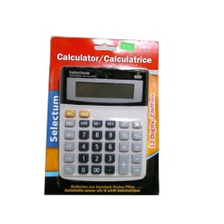 Desk Calculator 12 Digits Blistered Battery Incl.