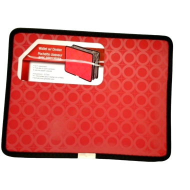 Document Wallet w/Divider & Zipper 3.5 Expansion