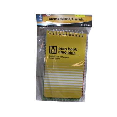 Memo Book 3pk 3x5