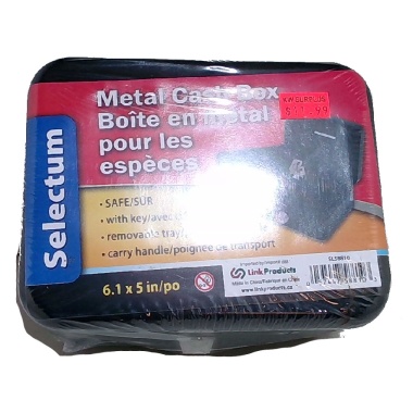 Small Metal Cash Boxes Appr. 6x4.7x15