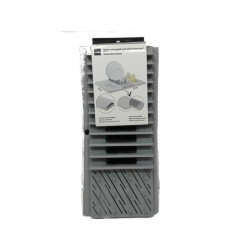 Dish rack with micro fiber mat 17.44x6.6x1.5 inch