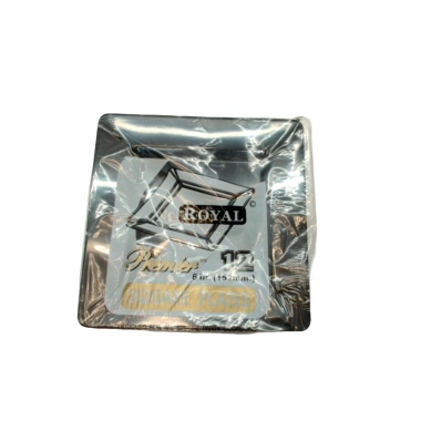 Square Plastic Plates 6 12pk. Black Royal Premier