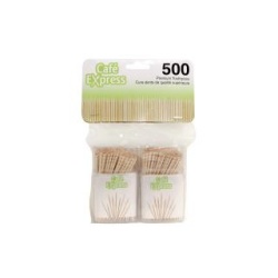 TOOTHPICKS 250/CONTAINER x 2/PK x 24/CS CAFE EXPRESS
