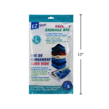 Vacuum Storage Bag, Size L, 17.5 x 27.5