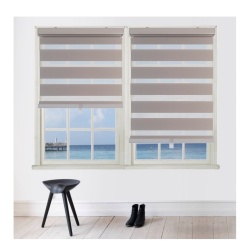 Blinds Grey cordless polyester 40 inch x 84 inch