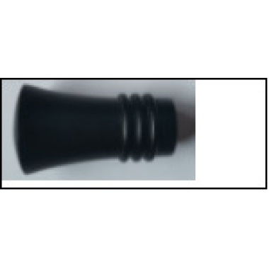curtain rod Black extendable triangle-design
