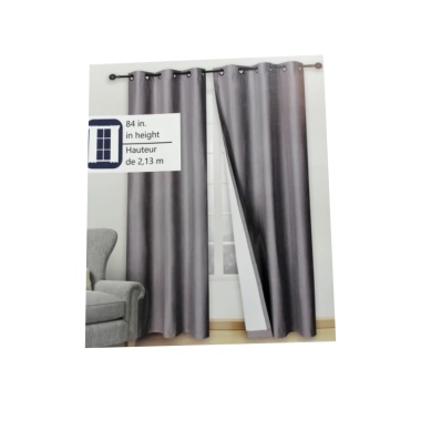 Curtain Ultimate blackout with metal grommets 54x84 inch 1.37x2.13m - charcoal
