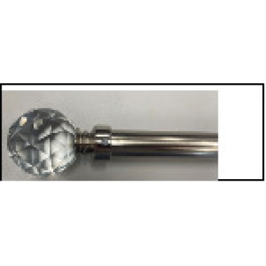 curtain rod Silver extendable diamond