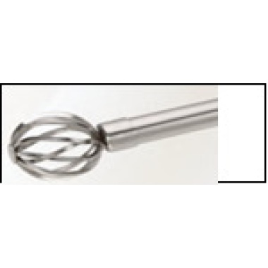 curtain rod Silver extendable round twisted 