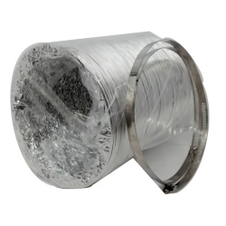 Flexible Aluminum Duct Hose 8 x 25' w/2 Clamps"