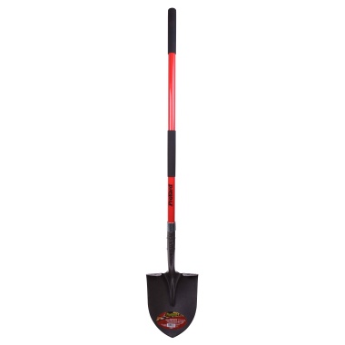 Shovel round 9.5x58 inch fiberglass L handle