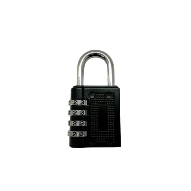4 Digit Combination Padlock Black