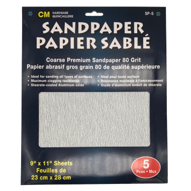 Sandpaper 80 grit premium