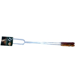 Camp Fork 2 Pack Set 30 Inch With Wooden Handle (endcap)