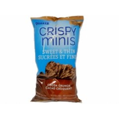Crispy Minis Sweet & Thin Cocoa Crunch 90g. Quaker