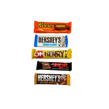 Assorted Chocolate Bars Hershey's, Reese's, Oh Henry!, Skor - each sold individually