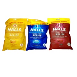Halls Cough & Throat Relief 80 Drops Assorted Flavours