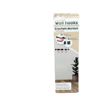 Wall Hooks Multipurpose With 3 Big Hooks And 4 Small