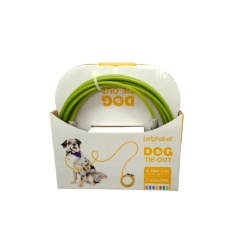Dog Tie Out 15' Lime Green Petphabet