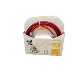 Dog Tie Out 15' Magenta Petphabet