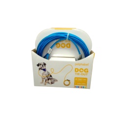 Dog Tie Out 20' Blue Petphabet