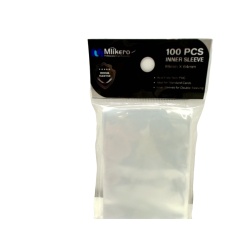 Card Inner Sleeve 100pc. Clear 89mmx64mm Mlikero