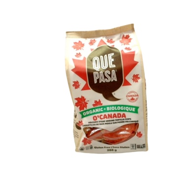 Tortilla Chips Organic O' Canada 286g. Que Pasa