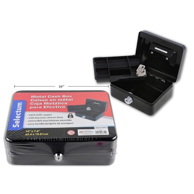 Medium Metal Cash Boxes, Appr. 10 x 7.85x3.5 with key