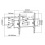 Wall mount bracket 32-85 inch articulating double arm TV mount