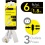 Extension cord flat head 6 feet