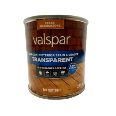 Wood Stain Cedar Transparent Sealant 236mL Valspar