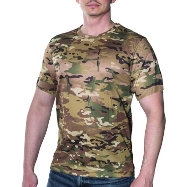 Military T-shirts Medium Uniflage Kwik Dry Short Sleeve