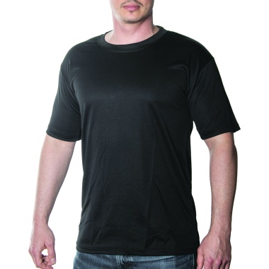 Military T-shirts Xxlarge Black Kwik Dry Short Sleeve