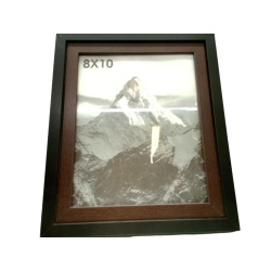 Picture Frame 8 x 10" Two Tone Black"