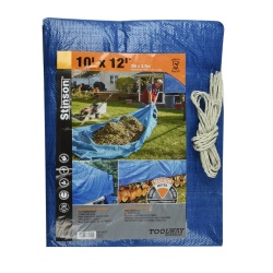 tarp 18' x 28' blue    sub  18' x 24' blue