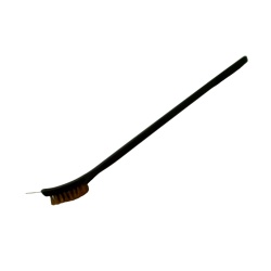 18 BBQ Brush w/Scraper Metal Bristles"